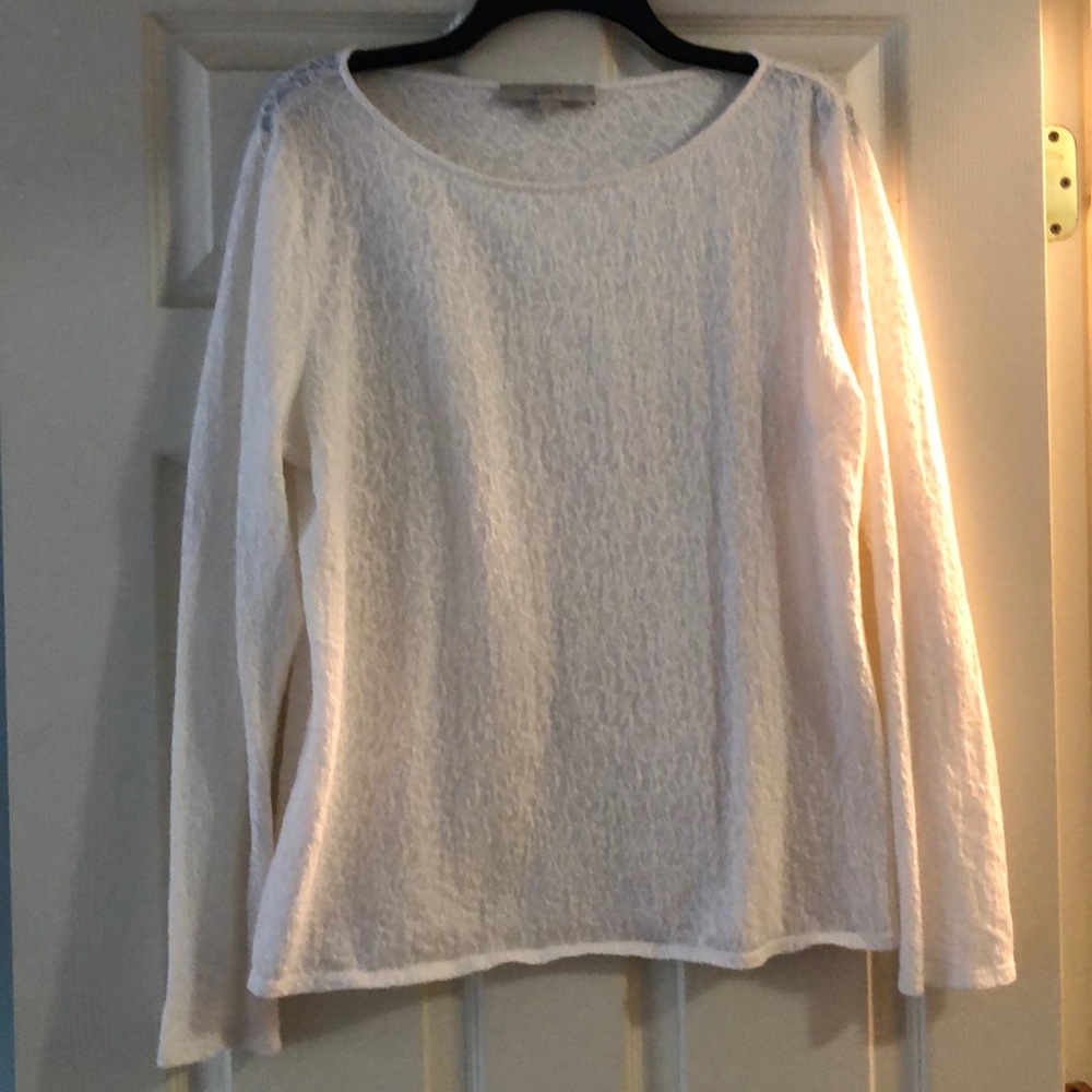 Loft cream lace top